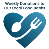 Weekly Donations to Our Local Foods Banks