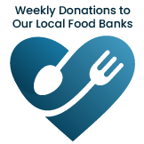 Weekly Donations to Our Local Foods Banks